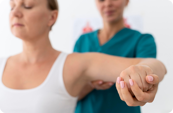 Terapia física paciente